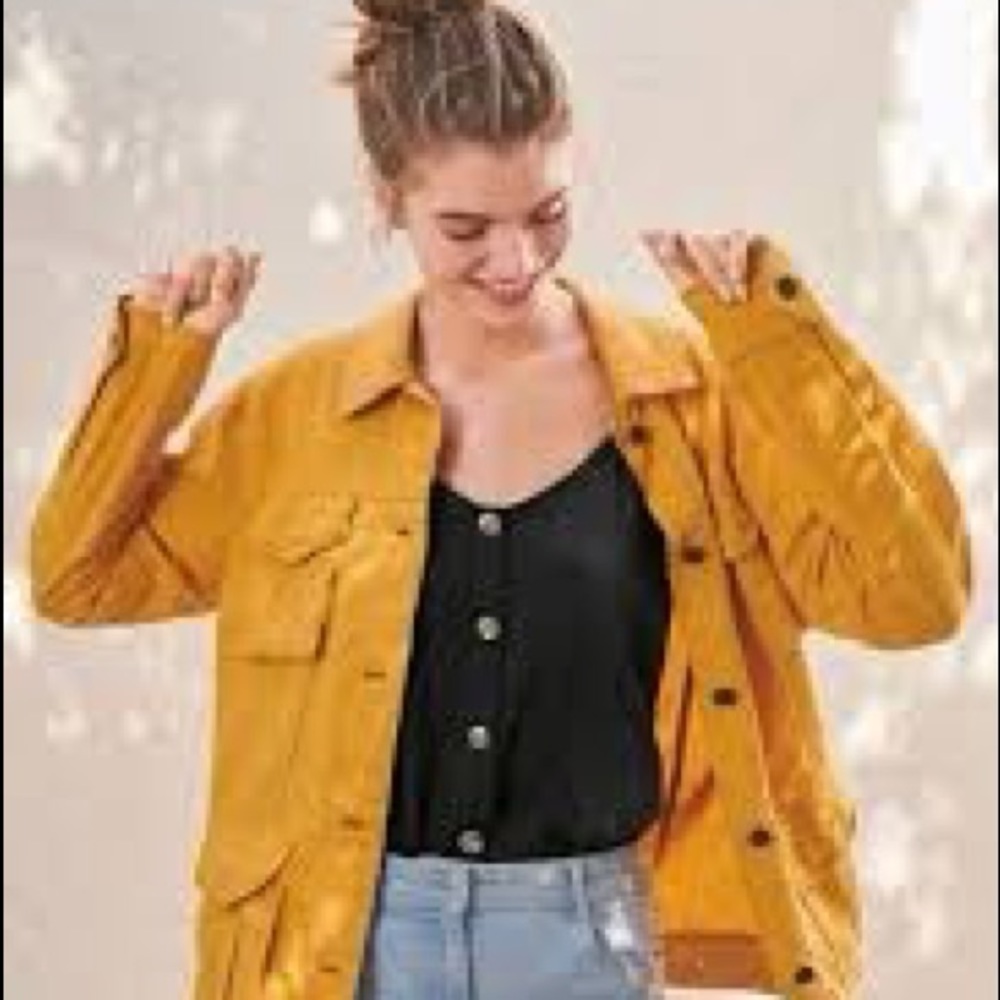 SOLD — Mustard Utility Jacket | Forever 21 - Picture 1 of 7
